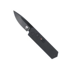CobraTec Stinger Auto Knife Black G10 Handle D2 Plain Black Blade CTSTRBLK