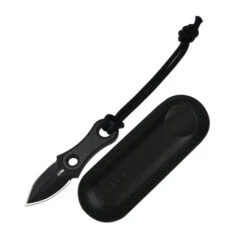 CJRB Knap Fixed Blade Knife Black Cabon Fiber Handle AR-RPM9 Spear Point Plain Black Blade J1940-BCF