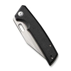 Sencut GlideStrike Folding Knife Black Canvas Micarta Handle Clip Point Plain Edge Satin Finish S23018-4 -White Mountain Knives Shop e43eabe8 bff2 4024 937a c7e806bc1cf6 12426.1699296097
