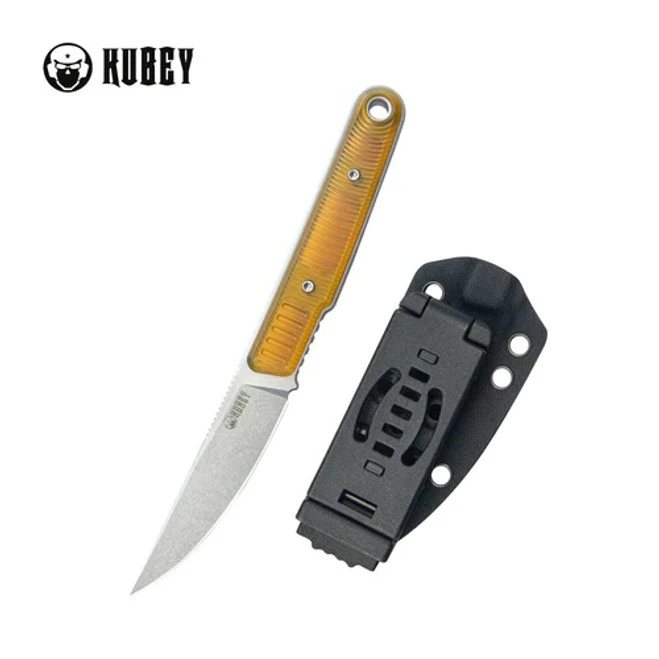 Kubey JL Kwaiken Fixed Blade Knife Ultem G10 Handle 14C28N Plain Edge Beadblast Finish KU355C 7 Kubey JL Kwaiken Fixed Blade Knife Ultem G10 Handle 14C28N Plain Edge Beadblast Finish KU355C - Image 5