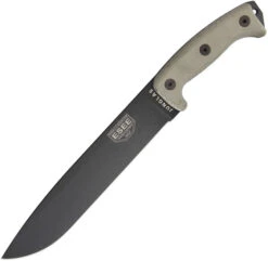 Esee Junglas Fixed Blade Knife Grey Micarta Handle 1095 Plain Edge JUNGLASTG