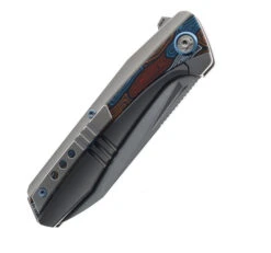 Ketuo Telson Flipper Folding Knife Titanium/Multi Colored G10-Damascus Handle M390 Drop Point Plain Edge -White Mountain Knives Shop ketuo Telson red 02 19357.1682362948