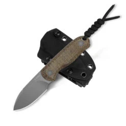 Kizer Drop Bear Fixed Blade Knife Brown Burlap Micarta Handle 14C28N Plain Edge 1094A1 -White Mountain Knives Shop knife drop bear 14c28n burlap micarta 1094a1 11 74168.1743705345