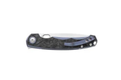 MKM Eclipse Folding Knife Blue Anodized Titanium Handle Magnacut Plain Edge Satin Finish EL-BLCF Eclipse -White Mountain Knives Shop mkm eclipse 1 50886.1694715095