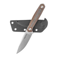Real Steel Dex Fixed Blade Knife Brown Micarta Handle K110 Plain Edge -White Mountain Knives Shop ng 18163.1735231145