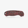 Flytanium Carbon Fiber Lotus Scales For Spyderco Para 3 Knife Lava Flow FLY-1361LF -White Mountain Knives Shop para3 spyderco fat carbon scales back red 5000x 07623.1725102661
