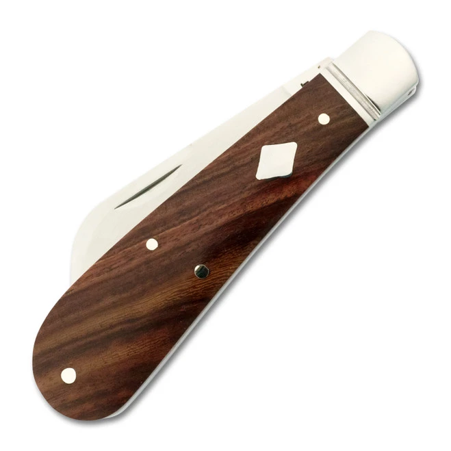 RoseCraft Lick Creek Loom Fixer Folding Knife Brown Rosewood Handle D2 Sheepsfoot Plain Edge RCT025-ROW 4 RoseCraft Lick Creek Loom Fixer Folding Knife Brown Rosewood Handle D2 Sheepsfoot Plain Edge RCT025-ROW - Image 2