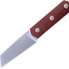 Straight Line Knives Erny Fixed Blade Knife Red G10 Handle M390 Plain Edge Satin Finish ER-RG -White Mountain Knives Shop rg 17231.1734637094