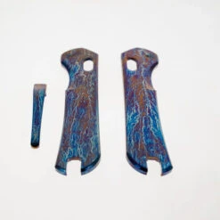 Piratech Knife Scales Entropic Anodized (Lighting) Titanium